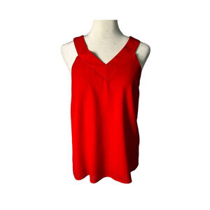 PIXLEY Stitch Fix Red Sleeveless Blouse